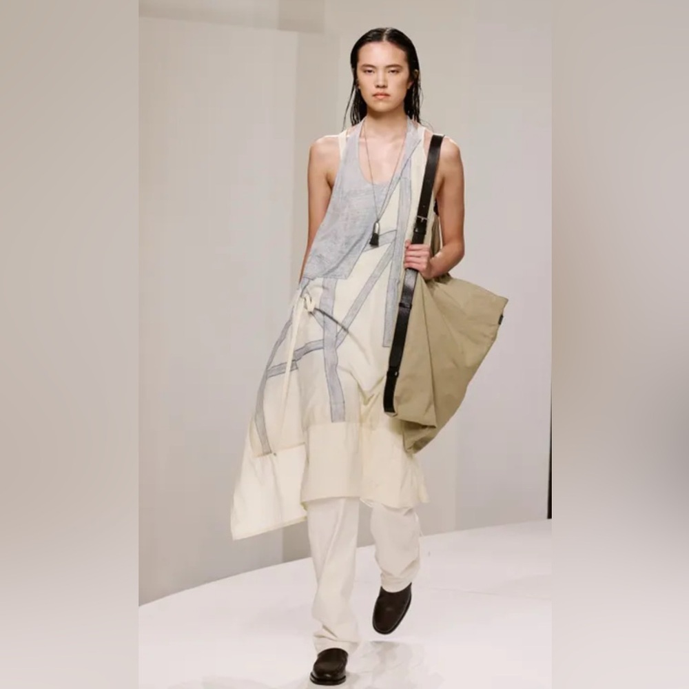 Sale!🔥 Anna Hoffmann Sheer Slip-On dropped oversized Armholes Dress.